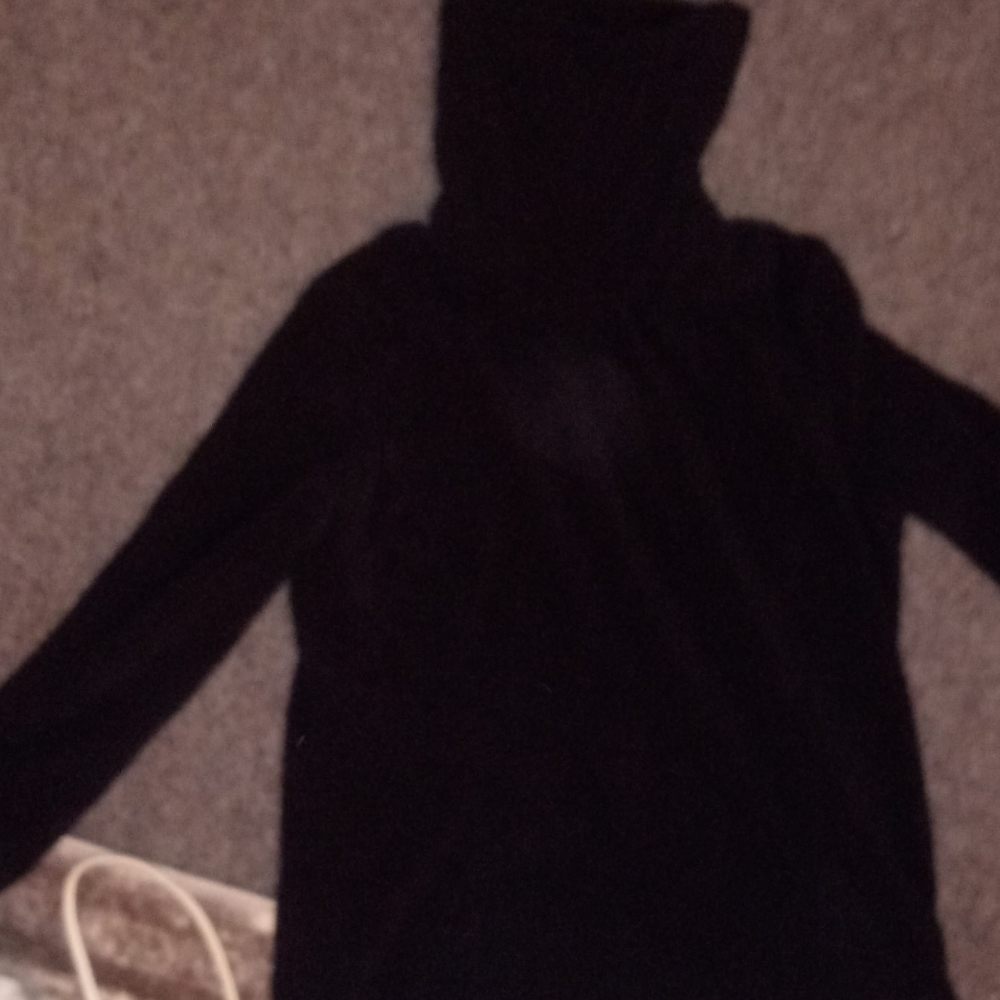 Black turtleneck.